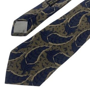 Giorgio Armani Feather Silk Tie Mens OS